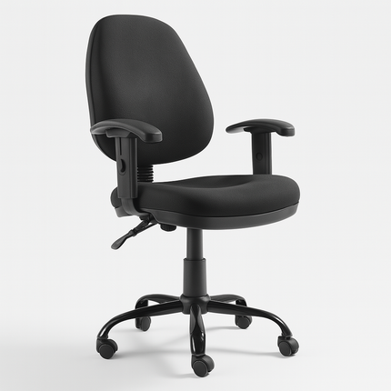 Silla Secretarial Negra Ergonómica DC-34N
