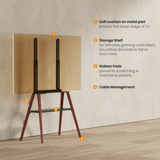 Bracket / Soporte de Suelo para TV Estilo Danés