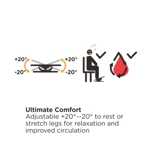 Soporte / Reposapies Inclinable Ergonomico