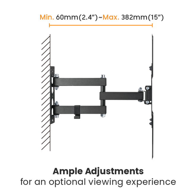 Bracket / Soporte Movimiento 90º para TV 23"-55"