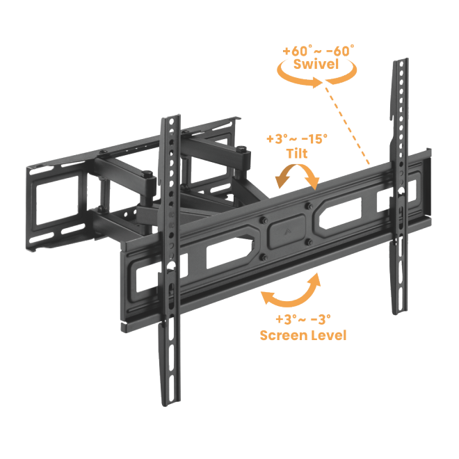 Bracket / Soporte Movimiento 180º para TV 37"-80"
