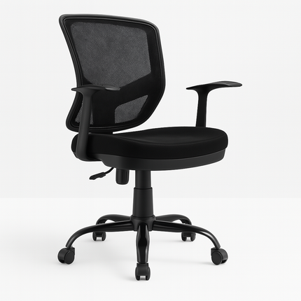 Silla Secretarial Mesh Negra Ergonómica DC-106N