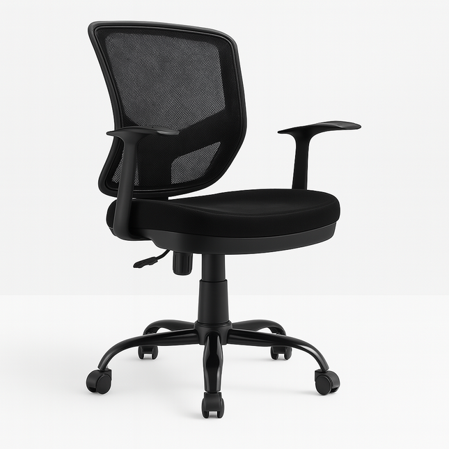 Silla Secretarial Mesh Negra Ergonómica DC-106N