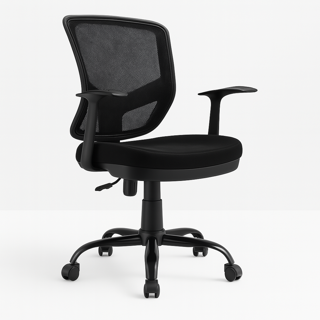 Silla Secretarial Mesh Negra Ergonómica DC-106N