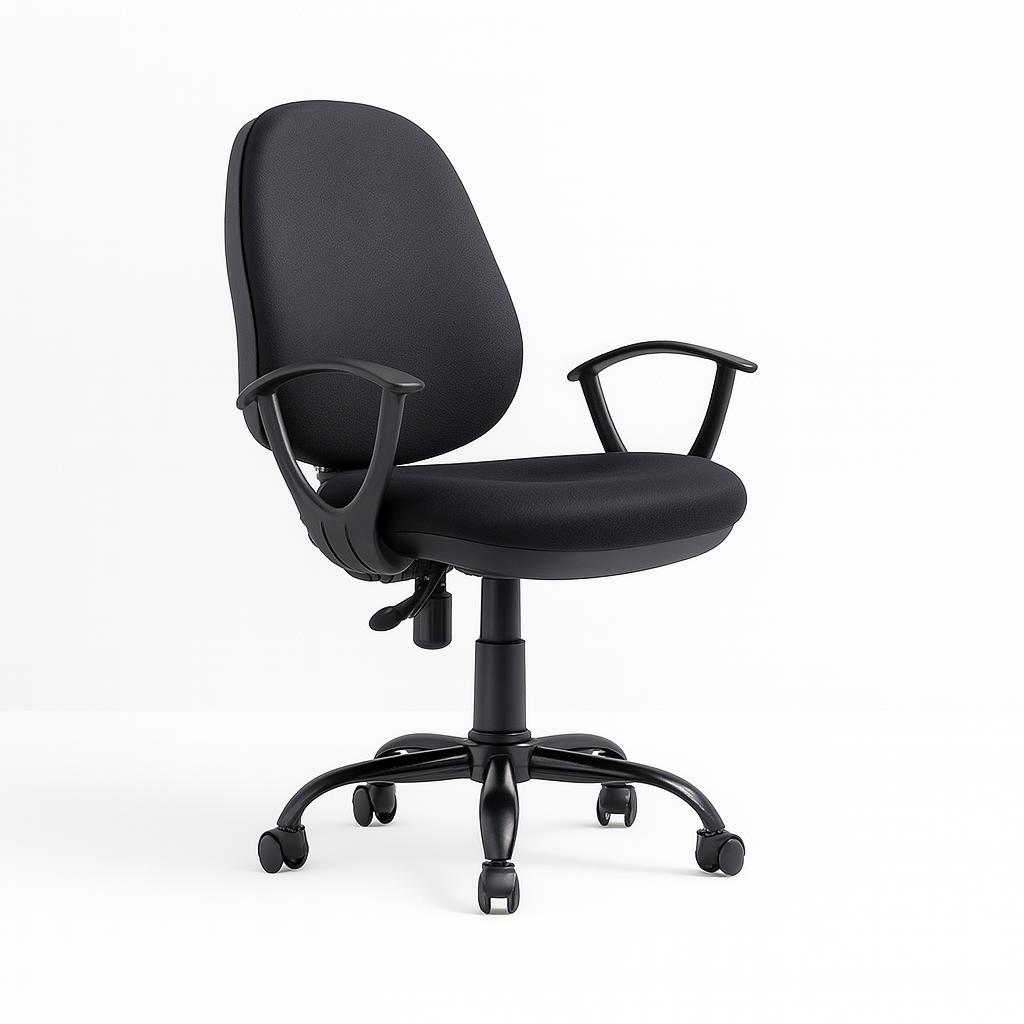 Silla Secretarial Negra Ergonómica DC-26