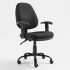 Silla Secretarial Negra Ergonómica DC-34N