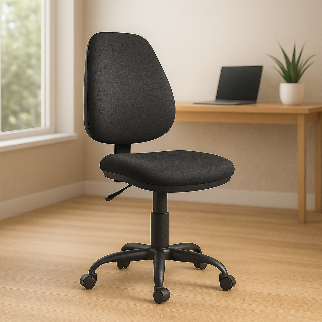 Silla Secretarial Negra Ergonómica DC-34WAN