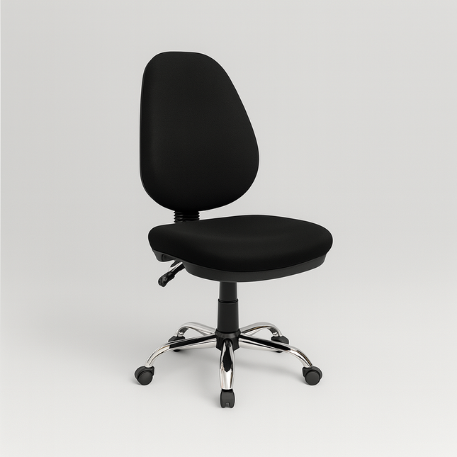 Silla Secretarial Negra Ergonómica DC-37N