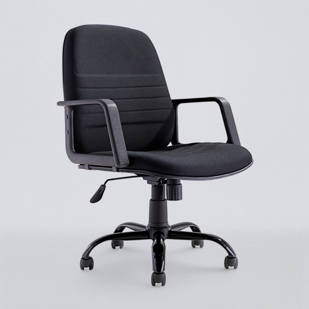 Silla Secretarial Negra Ergonómica DC-36N