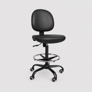 Silla Alta Tipo Cajero C/Descansa Pies DC-80PU