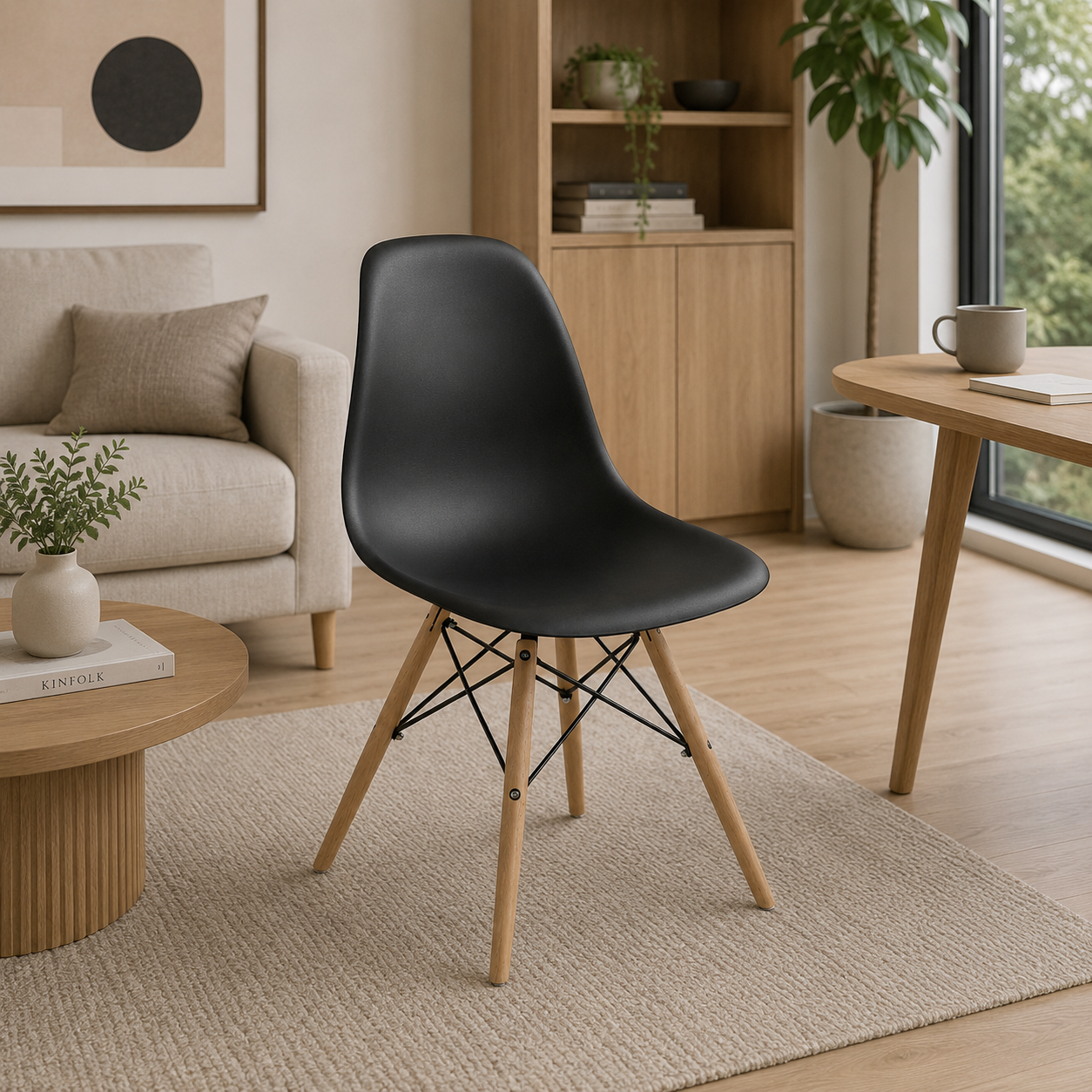 Silla Multiusos Negra DC-317N