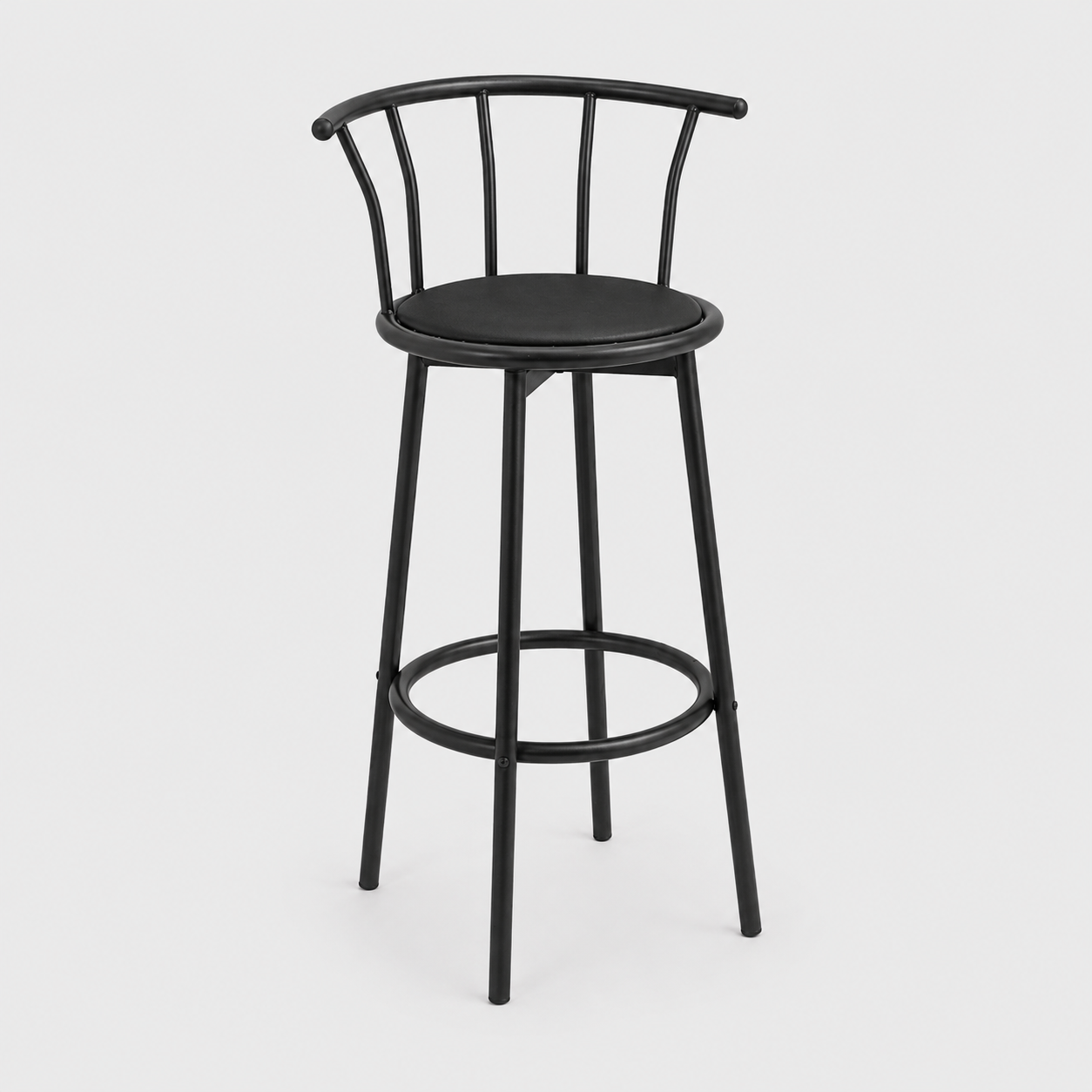 Silla de Bar Girable de Cuerina
