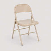 Silla Plegable Metalica - Beige