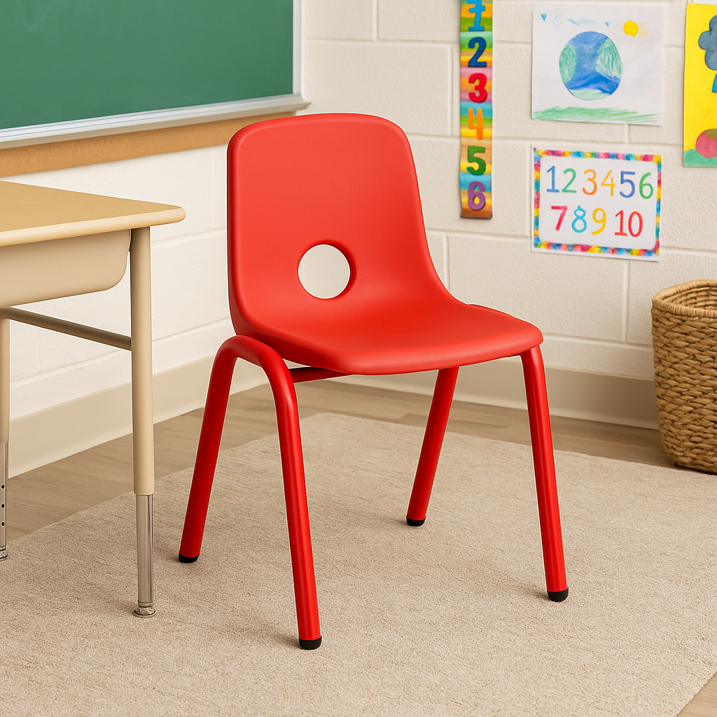 Silla Escolar Kinder Rojo