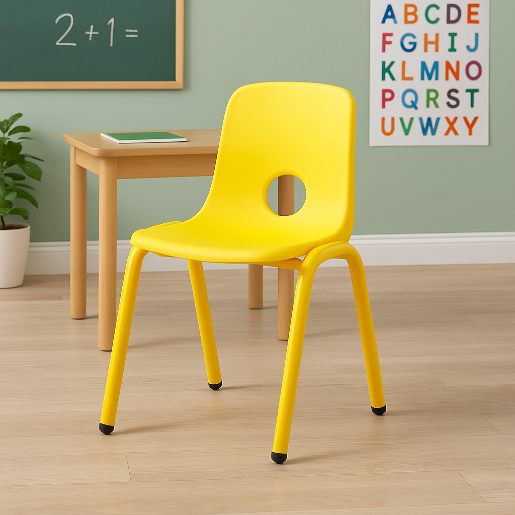 Silla Escolar Kinder Amarillo