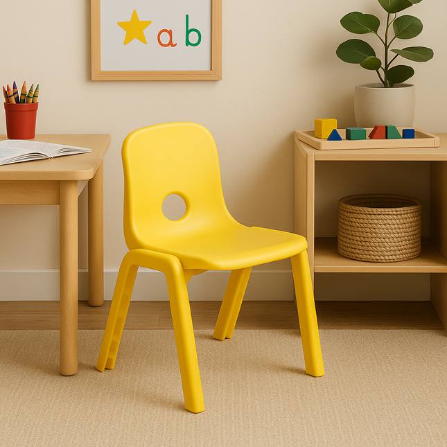 Silla Escolar Kinder Amarillo