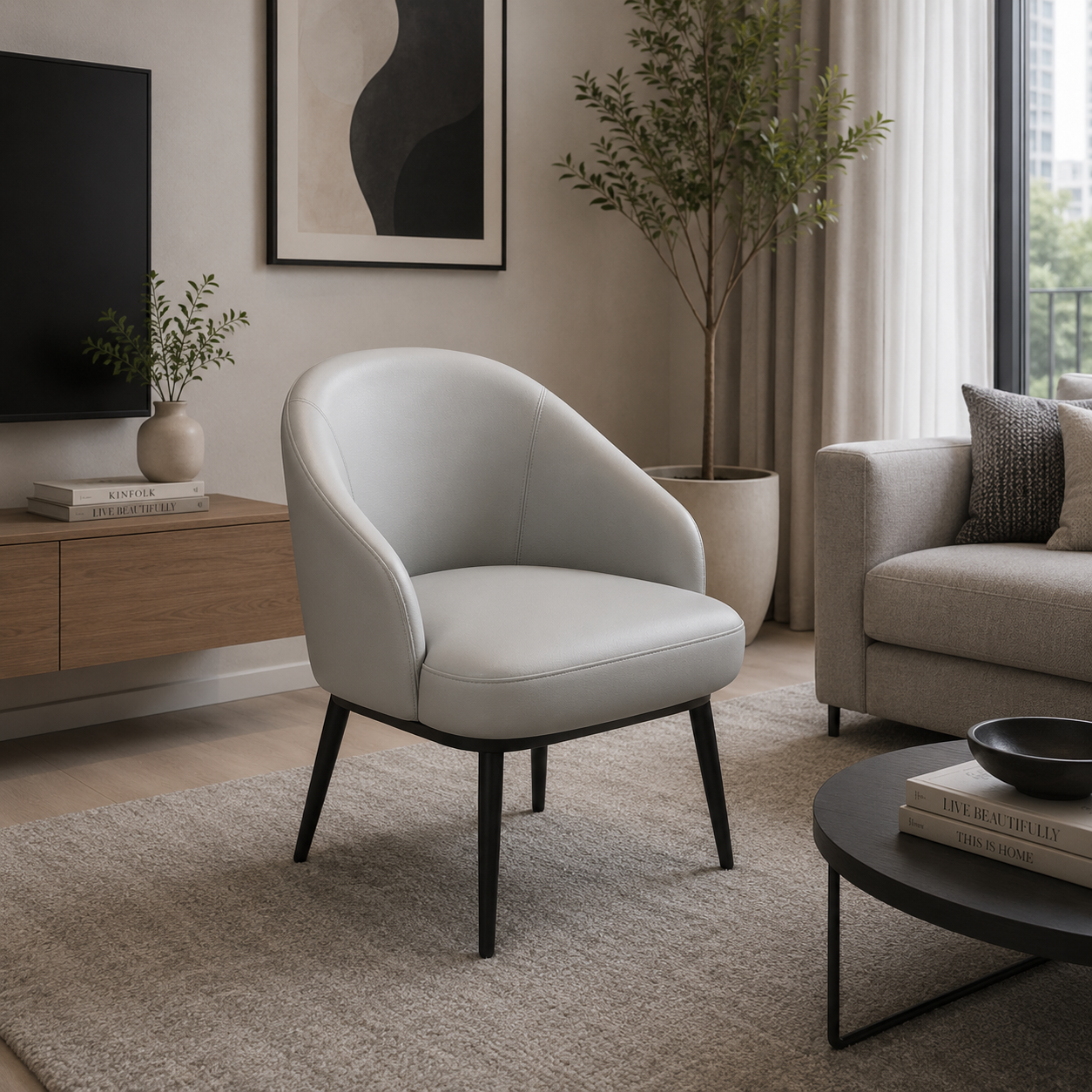 Silla de Sala Vancy - Gris