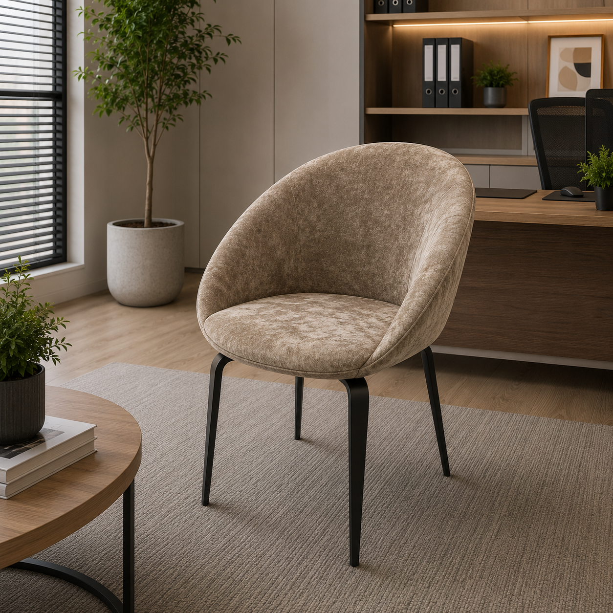 Silla de Sala Graya -Taupe