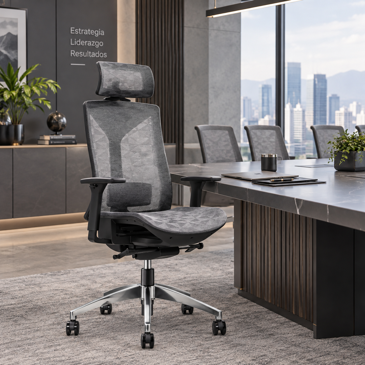 Silla Ejecutiva Humo Ergonómica H2224CR