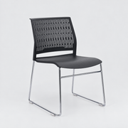 Silla De Espera  Negra PVC V6143