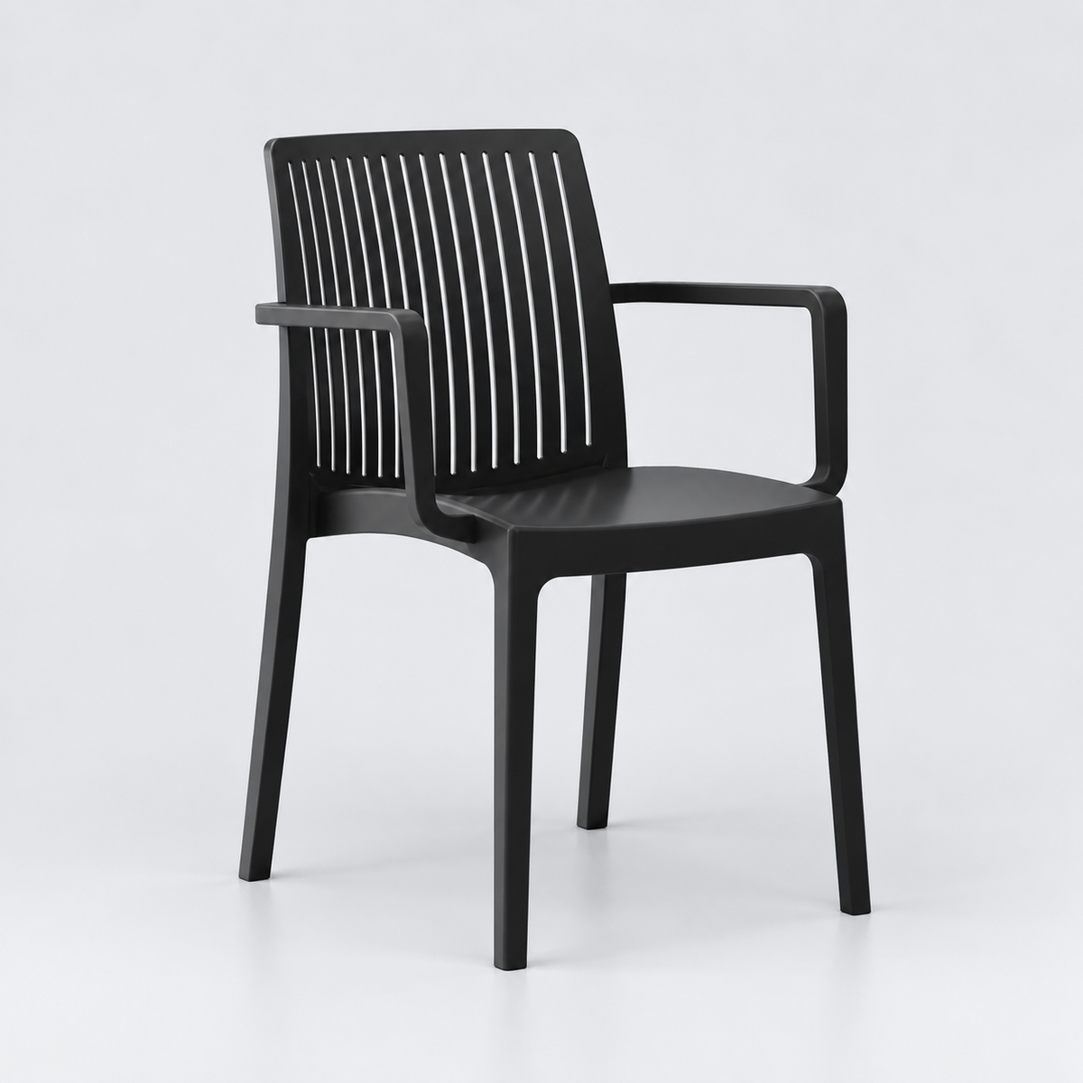 Silla De Espera con Reposabrazos Negro