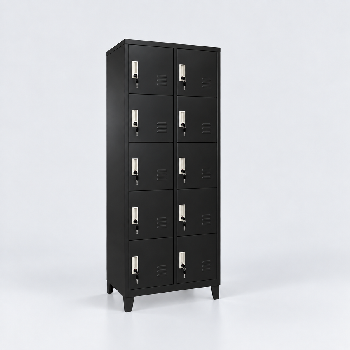 Locker Metalico 10 Puertas Negro CNDO-10