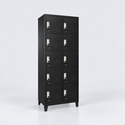 Locker Metalico 10 Puertas Negro CNDO-10