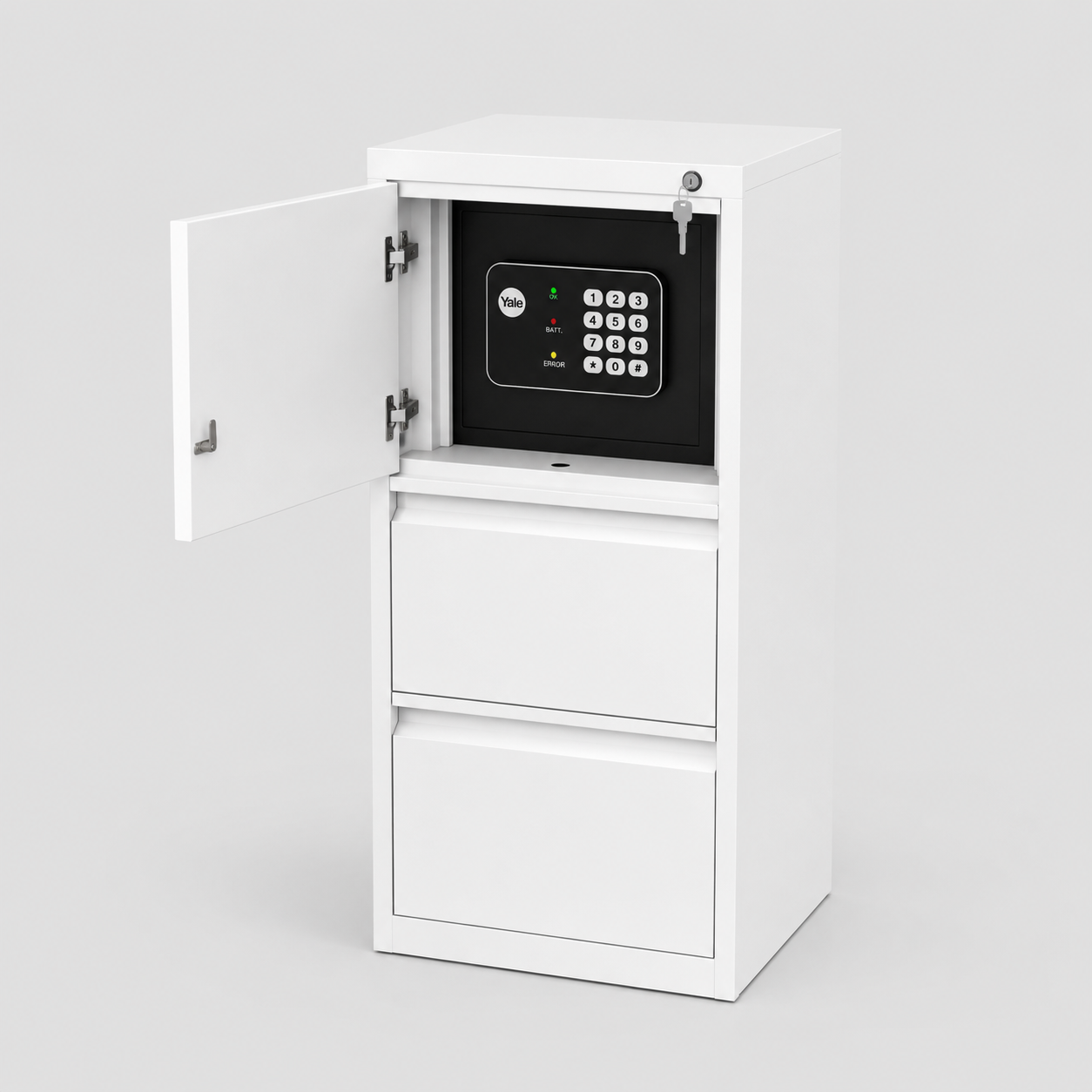Archivo Vertical Metalico - Caja Fuerte + 2 Gaveta
