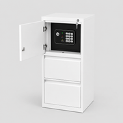 Archivo Vertical Metalico - Caja Fuerte + 2 Gaveta