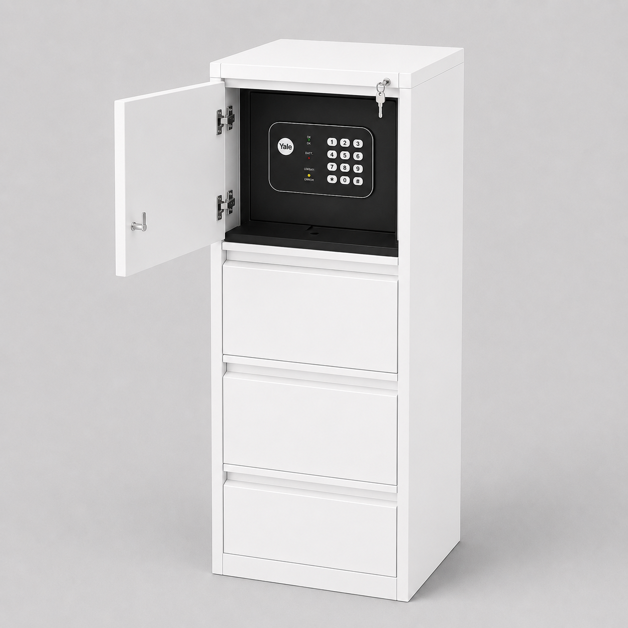 Archivo Vertical Metalico - Caja Fuerte + 3 Gaveta