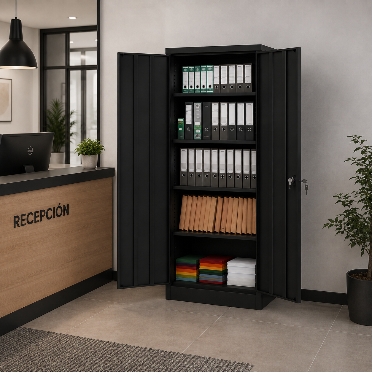 Armario Gabinete Metalico 4 Entrepaños
