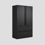 Armario Lateral Metalico 2 Puertas + 2 Gavetas