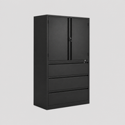 Armario Lateral Metalico 2 Puertas + 3 Gavetas