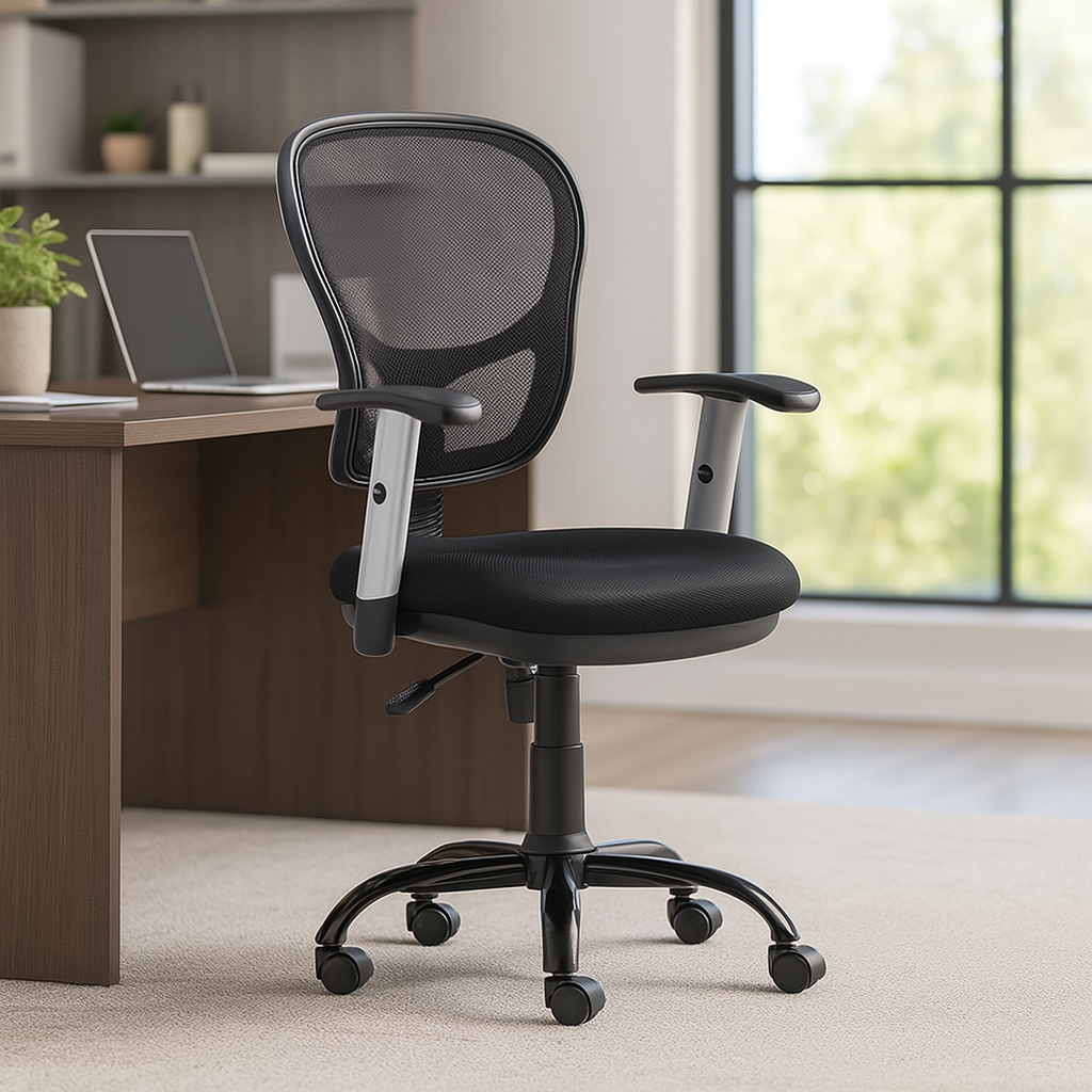 Silla Ejecutiva Negra Ergonómica DC-40