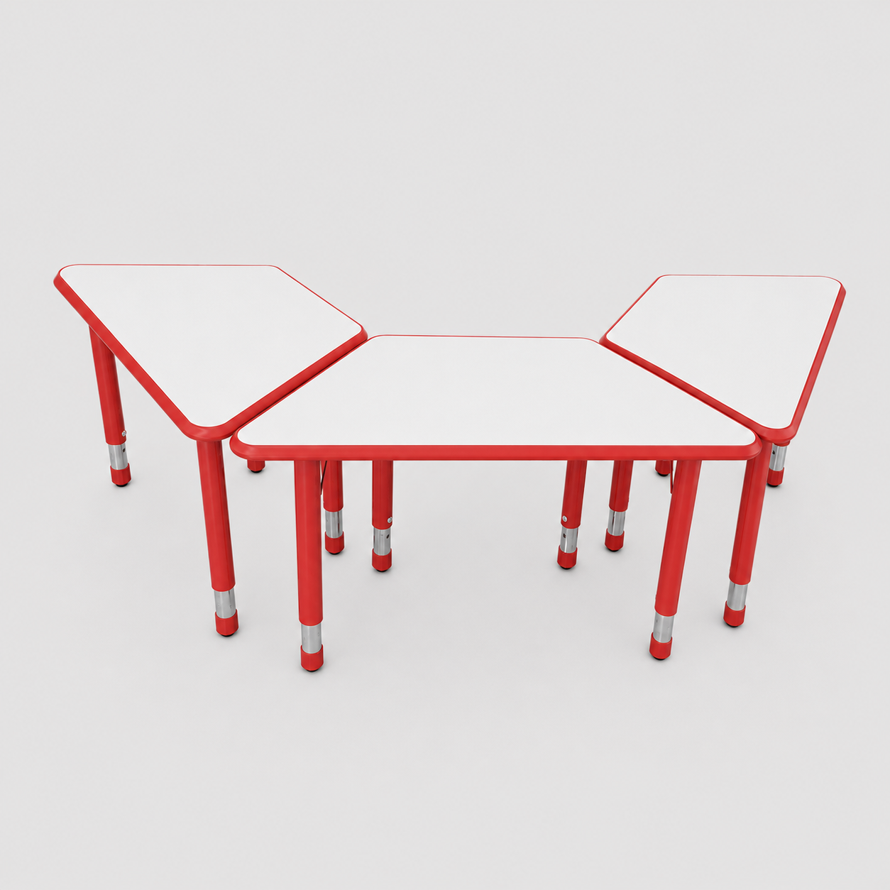 Mesa Escolar Trapecio Rojo SC-007R