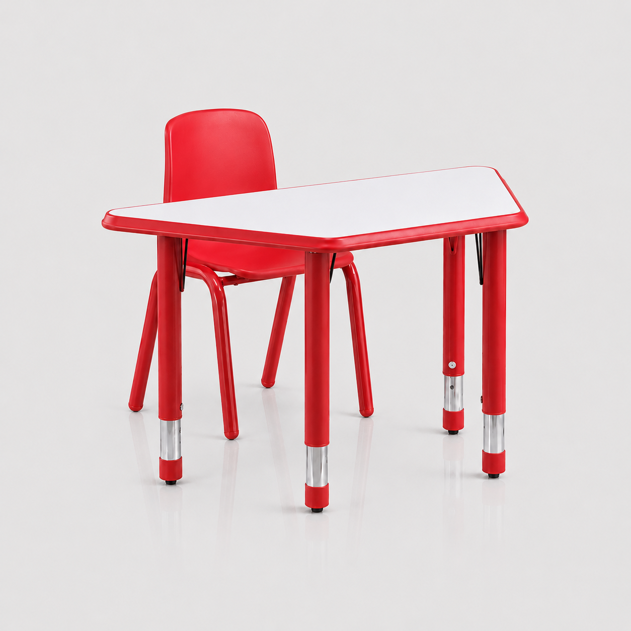 Mesa Escolar Trapecio Rojo SC-007R