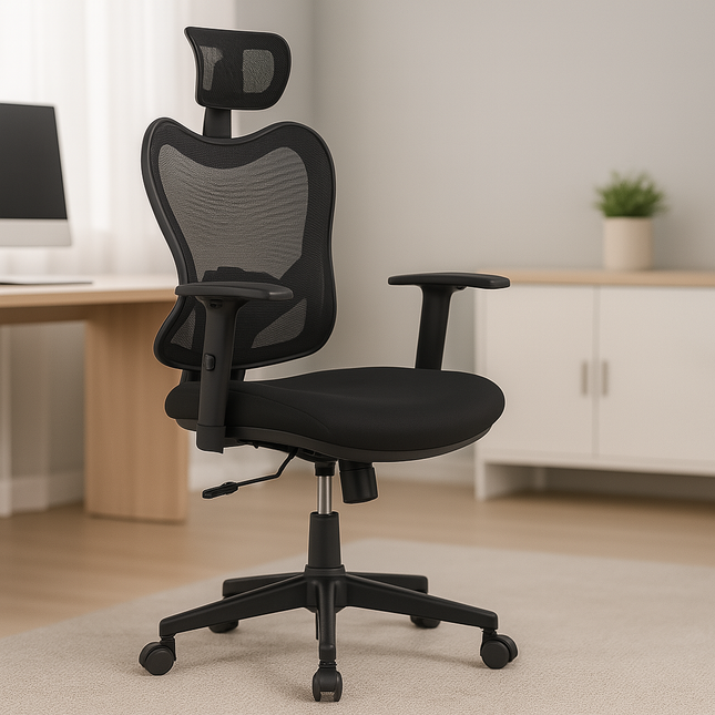 Silla Ejecutiva Negra Ergonómica DC-48N