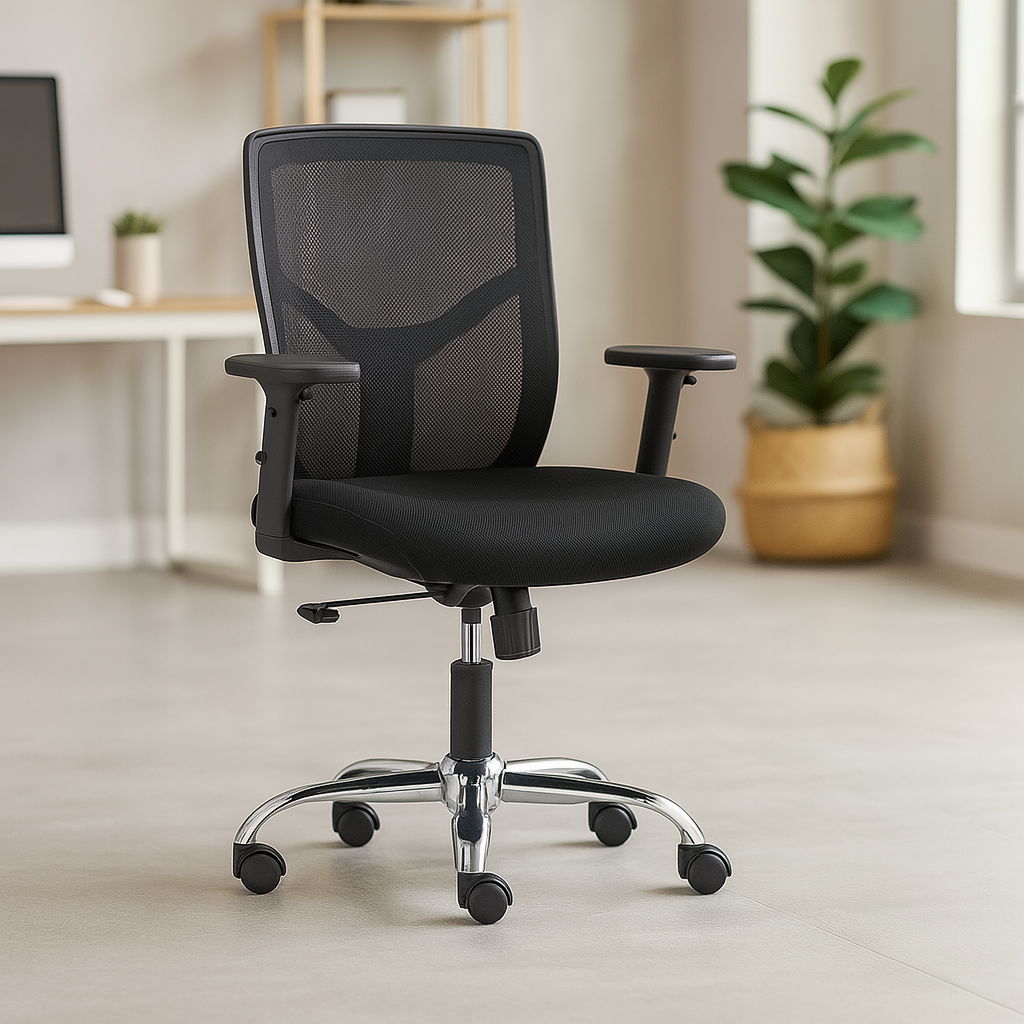 Silla Ejecutiva Negra Ergonómica DS-1102