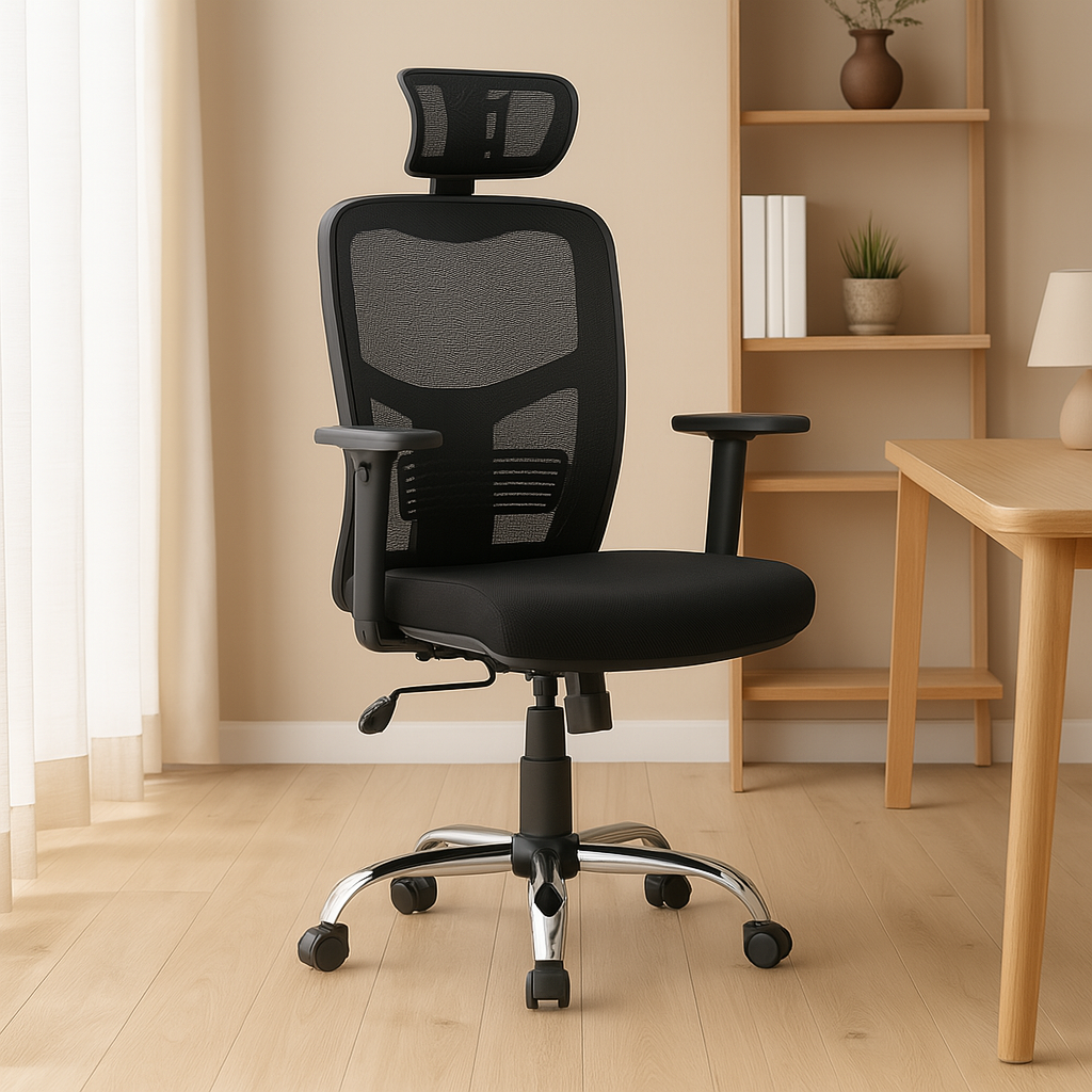 Silla Ejecutiva Negra Ergonómica DS-1202