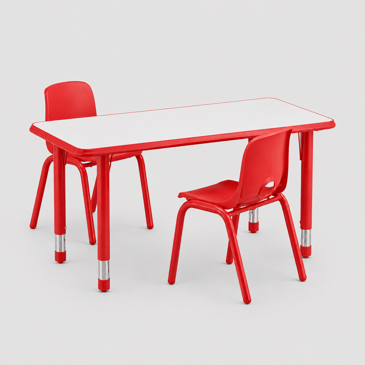 Mesa Escolar Rectangular Rojo SC-005R