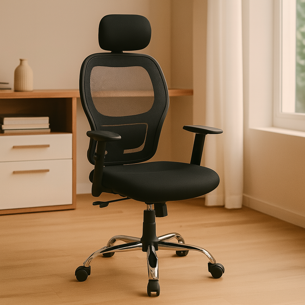 Silla Ejecutiva Negra Ergonómica DS-1301N