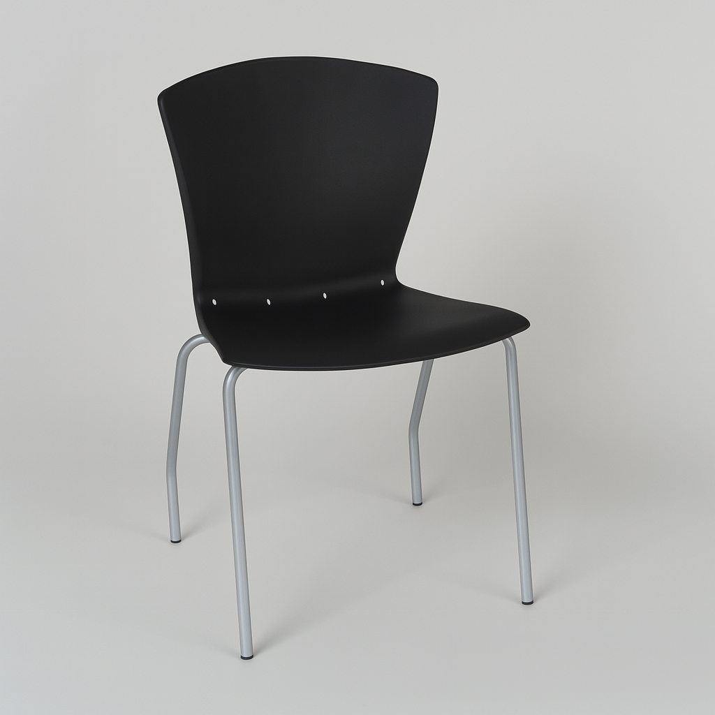 Silla P/Food Court Negro PVC DC-311