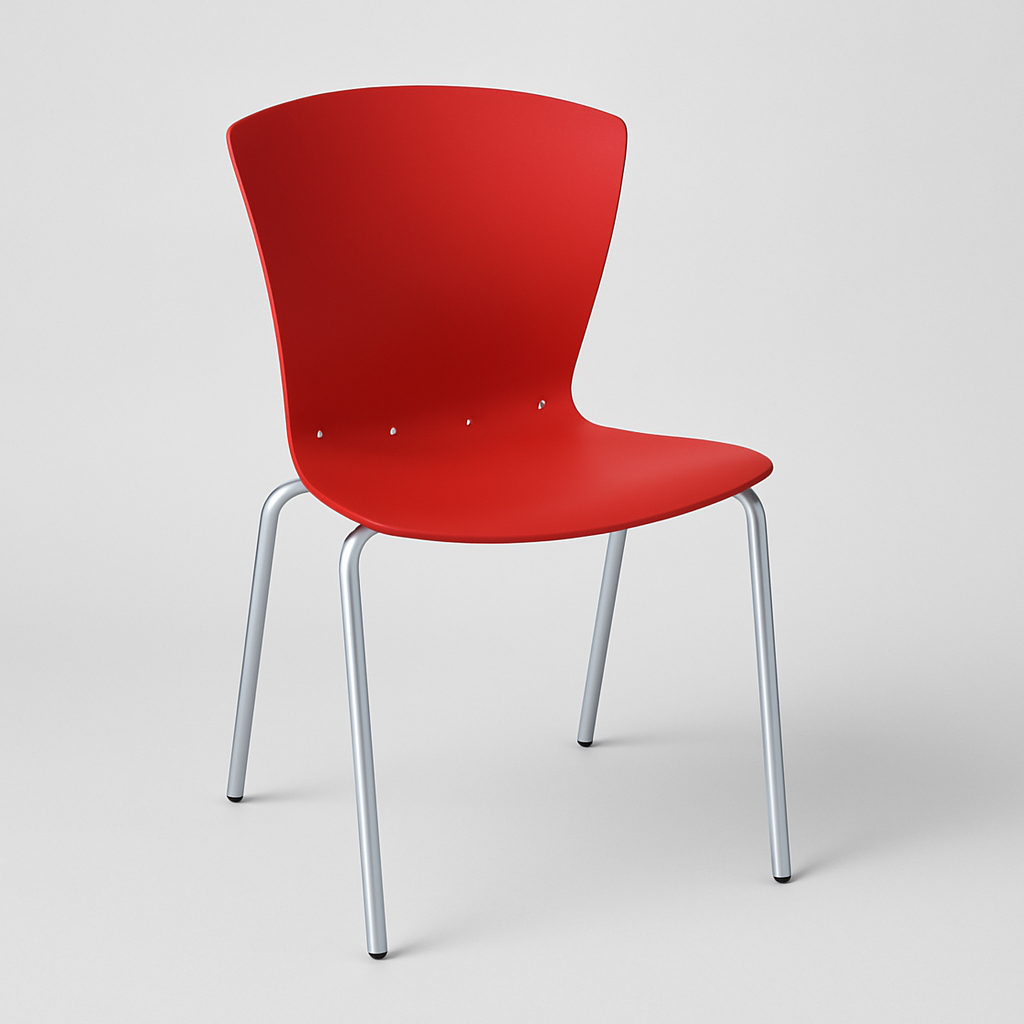 Silla P/Food Court Rojo PVC DC-311