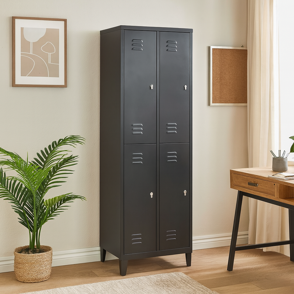 Locker Metalico 4 Puertas F-13