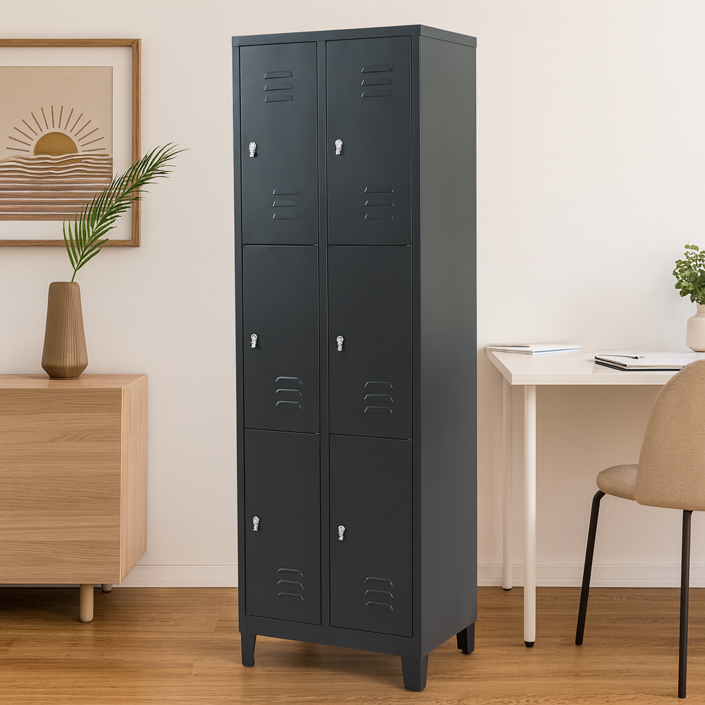 Locker Metalico 6 Puertas F-14