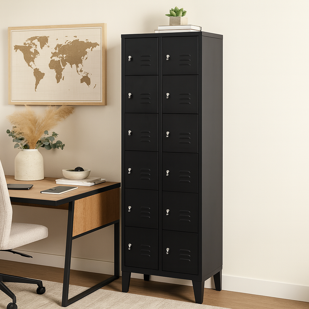 Locker Metalico 12 Puertas F-17