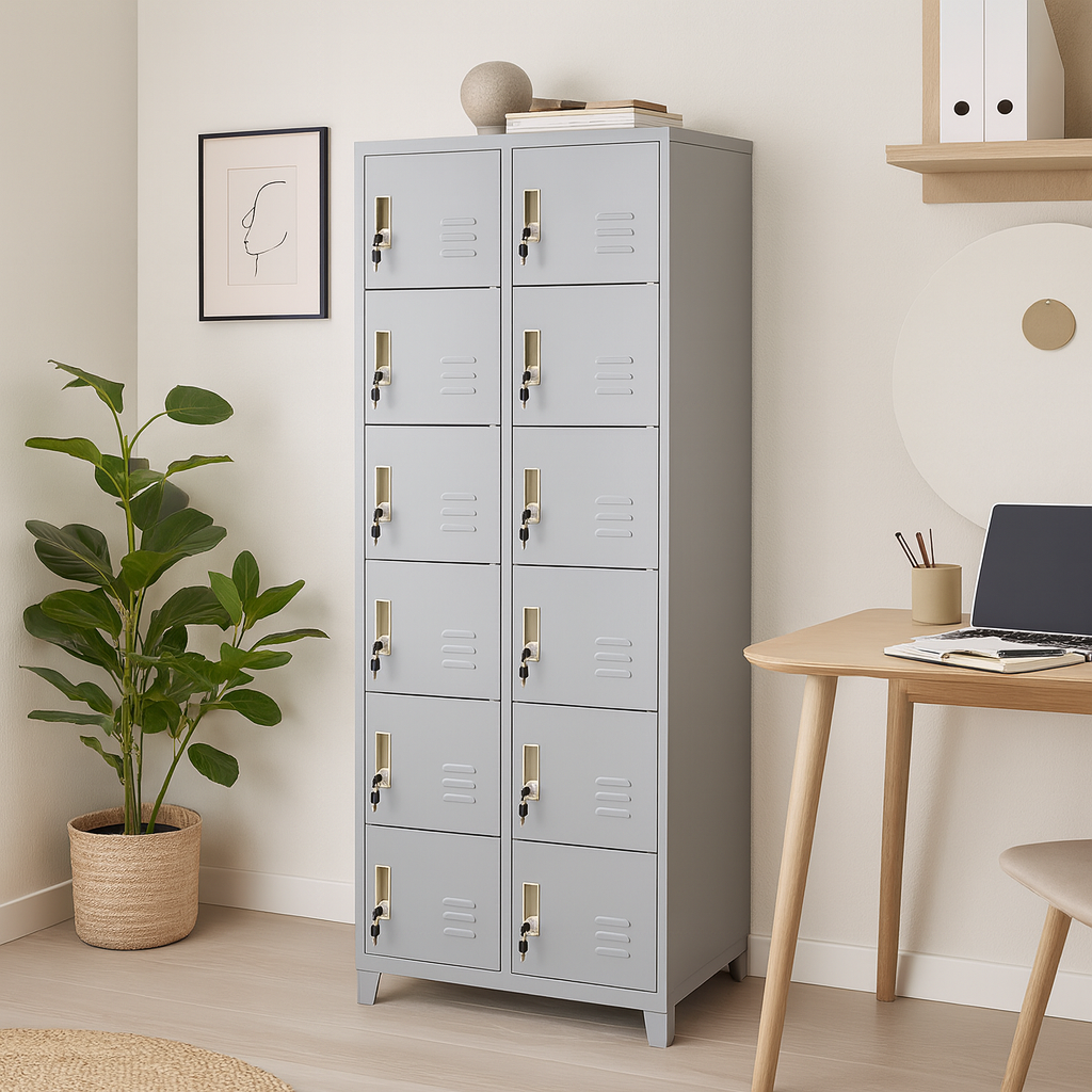 Locker Metalico 12 Puertas CNDO-12N