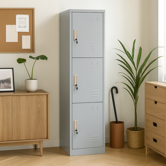 Locker Metalico 3 Puertas CNSI-03N