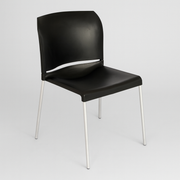 Silla P/Food Court Negro PVC DC-313