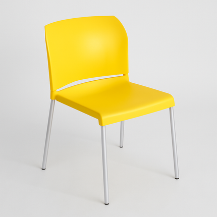 Silla P/Food Court Amarillo PVC DC-313